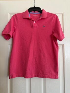 Vineyard Vines Kids Raspberry Pink Polo